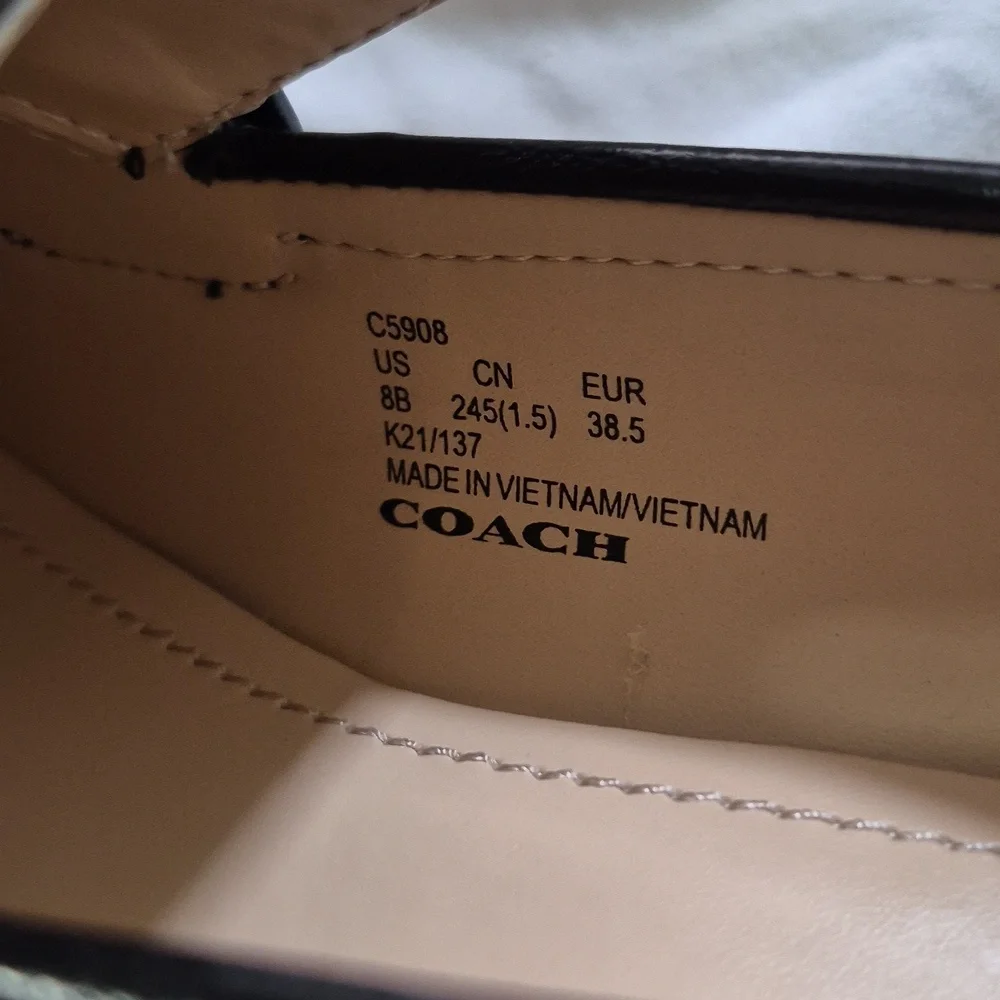 Coach Cora Loafers Sz8 - Picture 3 of 4